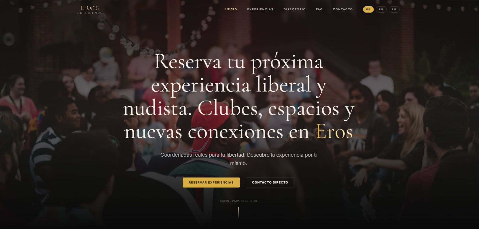 Portada editorial de Eros Experiences para descubrir y reservar experiencias en Buenos Aires